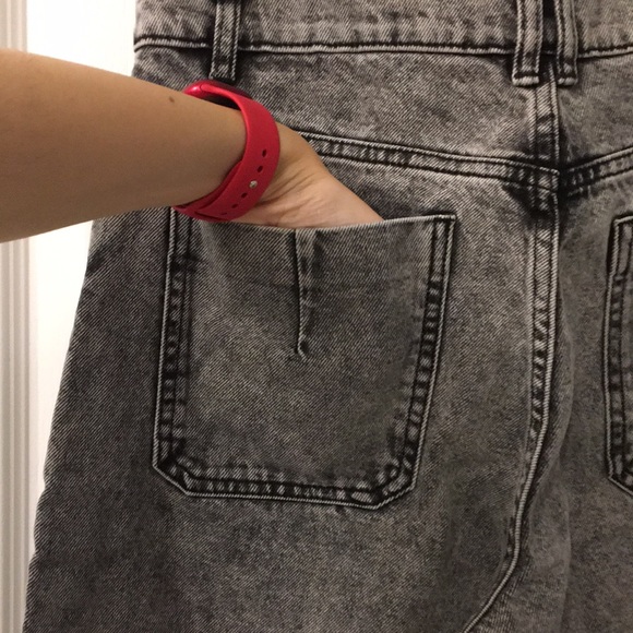 Zara Grey Wide Leg Jeans - Picture 10 of 13